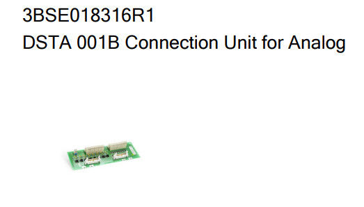 DSTA 001B 3BSE018316R1 ABB Connection Unit for Analog 
