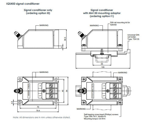 Proximity Measurement System IQS450 204-450-000-002 A3-B23-H05-I1 Signal Conditioner